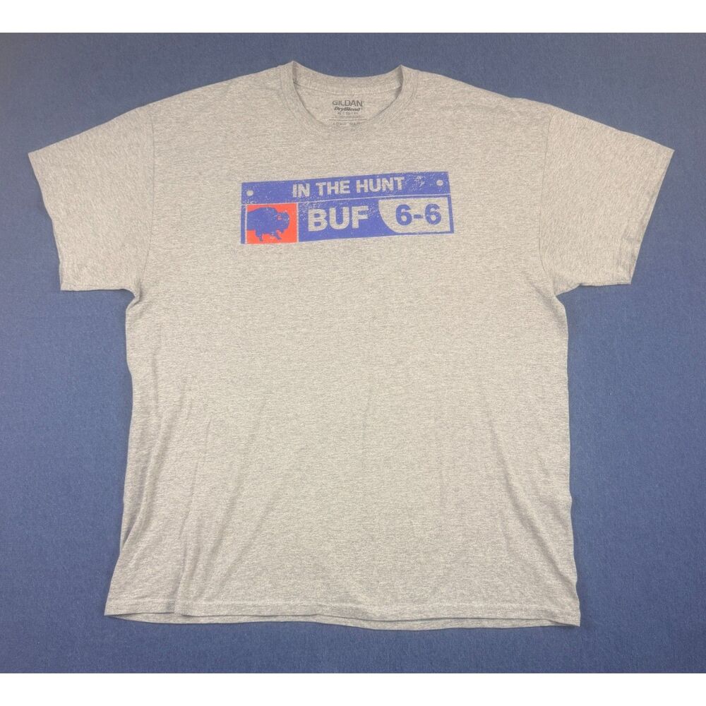 Buffalo Bills In The Hunt 6-6 Graphic T-Shirt XL Gray NFL Football